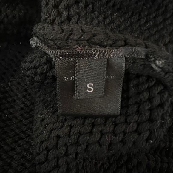 Simone Rocha black ribbed crewneck sweater - Picture 6 of 7